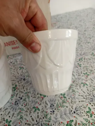 Pareja Maceteros Antiguos Manises Cerámica