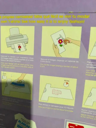 Lote 19 hojas Transfer Paper Apli