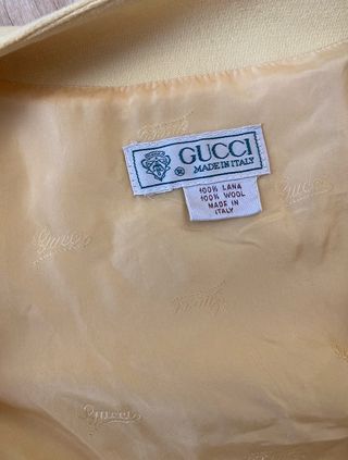 Blazer Gucci Lana Talla M Amarilla
