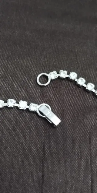 Collar Lariat Cristales y Bola