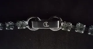 Collar Lariat Cristales y Bola