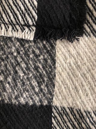 Falda ASOS cuadros blanco y negro T42