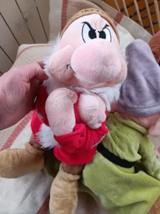 3 Peluche Disney Cucciolo Brontolo Pisolo 40cm