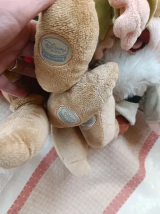 3 Peluche Disney Cucciolo Brontolo Pisolo 40cm