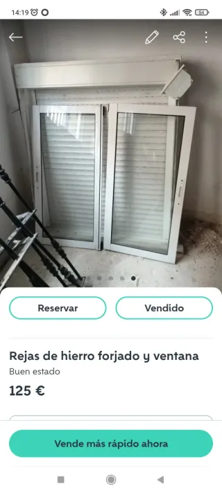 ventana de aluminio blanco