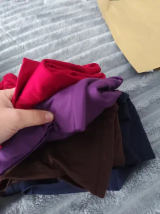 Lote 5 Camisetas Cuello Alto Teal Talla Única