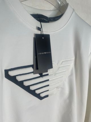 Felpa Emporio Armani bianca