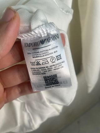 Felpa Emporio Armani bianca