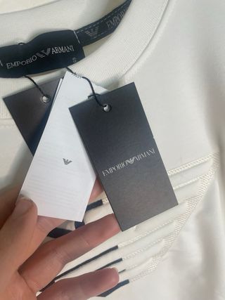 Felpa Emporio Armani bianca