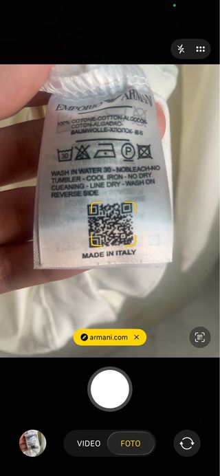 Felpa Emporio Armani bianca