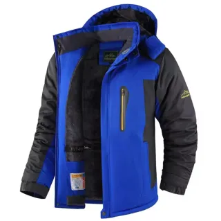 Chaqueta de Nieve Azul y Negra