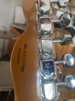 Fender Telecaster Negra Fabricada en Mexico