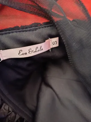 Vestido de fiesta negro encaje