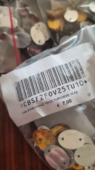 1000 Pietre Strass da Cucire Ovali