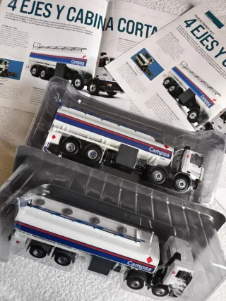 2 CAMIONES "CAMPSA" PEGASO TRONER + 2 FASCÍCULOS