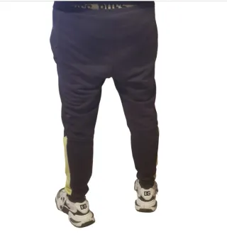 Pantaloni tuta Boxeur des rues neri e gialli