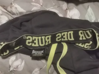 Pantaloni tuta Boxeur des rues neri e gialli