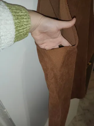 Vestido Peto Marrón Pana Talla 2XL