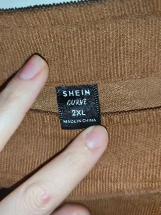 Vestido Peto Marrón Pana Talla 2XL