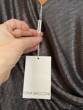 Vestido fiesta GINA BALCONNI plateado talla única