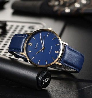 Orologio Casio Blu Oro