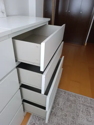 Cómoda Malm Ikea Blanca
