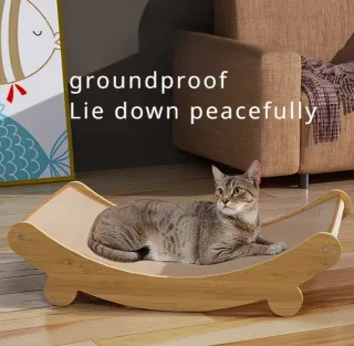 Hamaca y rascador para gatos