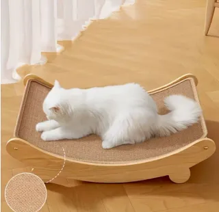 Hamaca y rascador para gatos