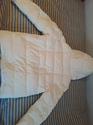 Chaqueta acolchada Pull&Bear blanca hombre