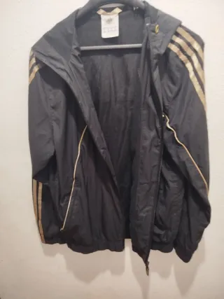 Chándal Adidas Talla S Negro/Dorado