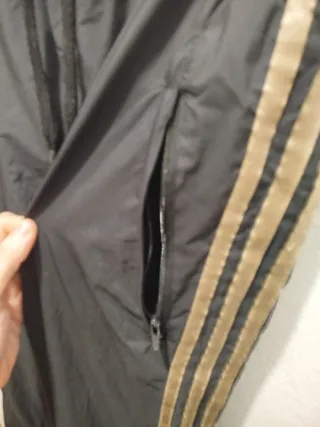 Chándal Adidas Talla S Negro/Dorado