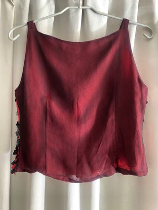 Blusa Purificación Garcia Talla 46 Roja