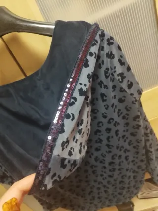 Chaqueta terciopelo estampado leopardo