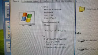 Ordenador con Windows XP Negro/Plata