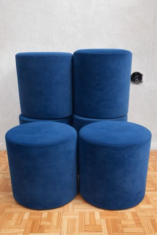 Sedili in velluto blu (8 unità)