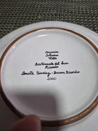 Piatto Buon Ricordo Trentino 2000