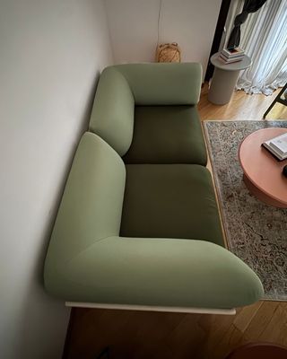 Divano 2 posti verde come nuovo