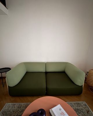 Divano 2 posti verde come nuovo