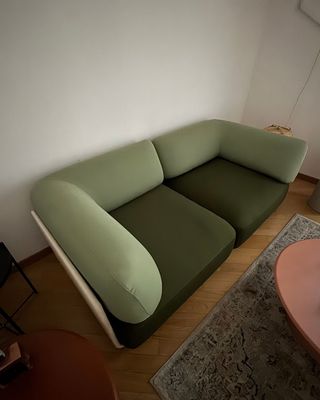 Divano 2 posti verde come nuovo