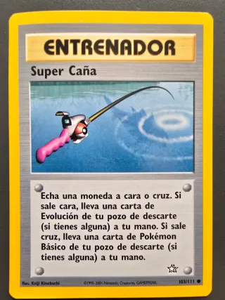Carta Pokémon Entrenador Super Caña 103/111