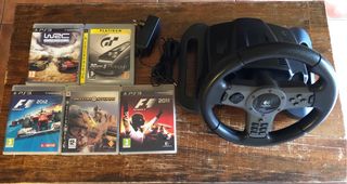 Volante Logitech Driving Force y Juegos PS3