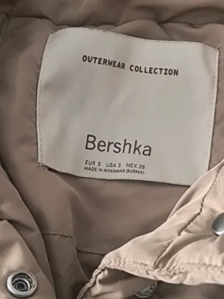 Chaquetón acolchado beige