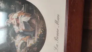 Set 4 Quadri Vintage Cornice Legno