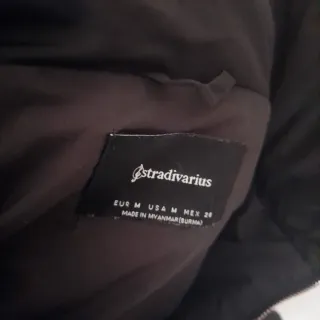 Abrigo plumífero mujer negro