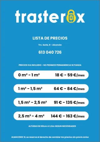 Trasteros en alquiler en el centro de Alcorcón