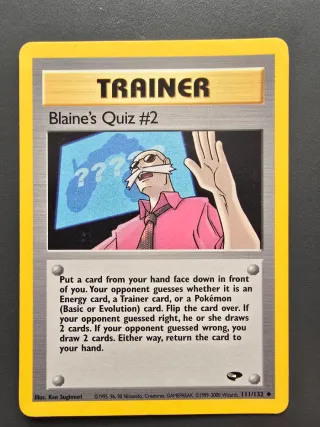 Carta Pokémon Blaine's Quiz