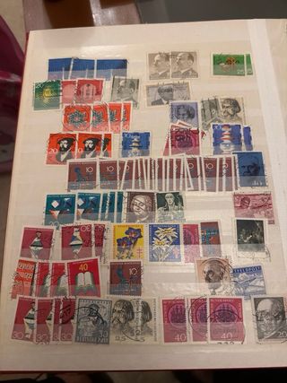 Colección sellos 7 álbumes