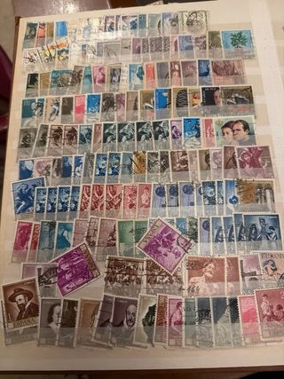 Colección sellos 7 álbumes