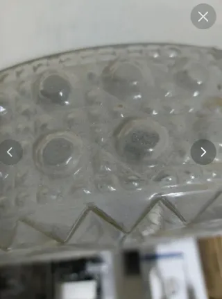 Plafoniera in vetro trasparente
