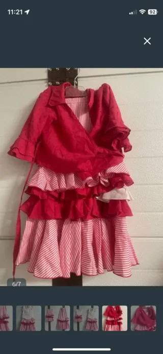 Traje de flamenca volantes
